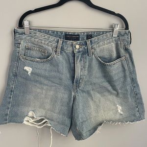 Lucky Brand Boyfriend Short Distressed Denim - New without tags